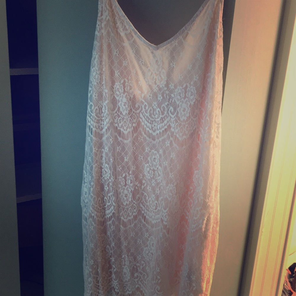Pink with white overlay sweetheart